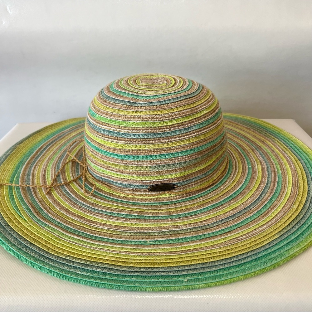 Panama Jack Straw Floppy Green Hat